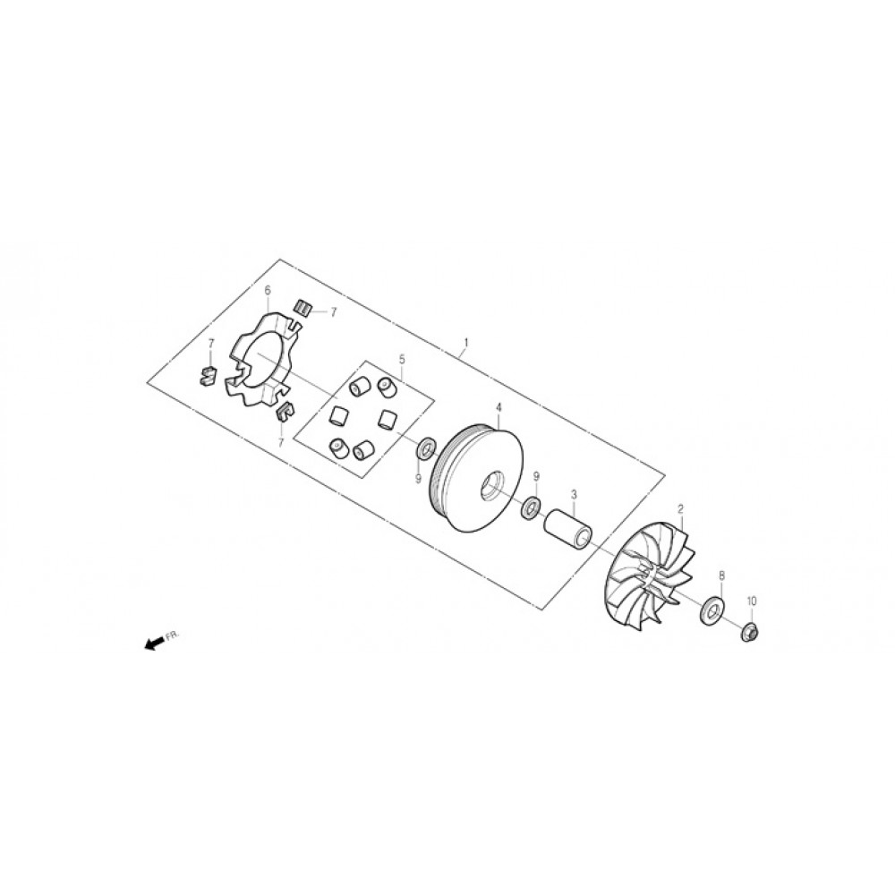DAELİM SQ 125 VARYATOR FAN DAELİM SQ 125 VARYATOR FAN