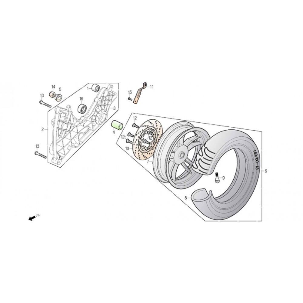 DAELİM SV 250 S3 ARKA FREN DISK OKUYUCU SACI (ABS)
