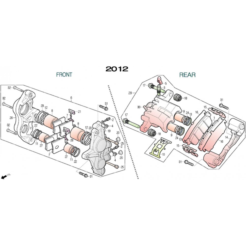 DAELİM SV 250 S3 ON FREN KALIPER KOMPLE (SARI)