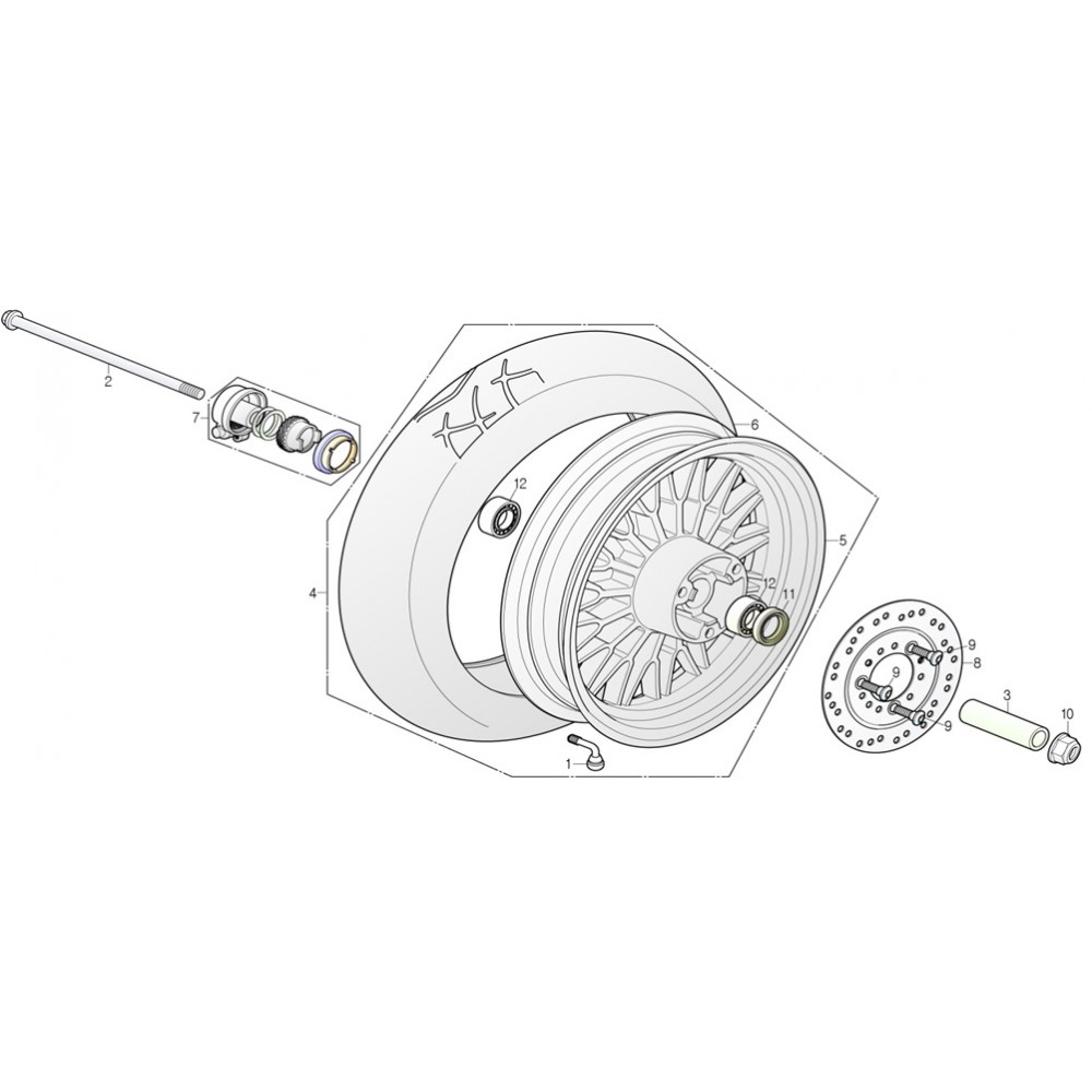 DAELİM YC 125 ON DISK CIVATASI DAELİM YC 125 ON DISK CIVATASI