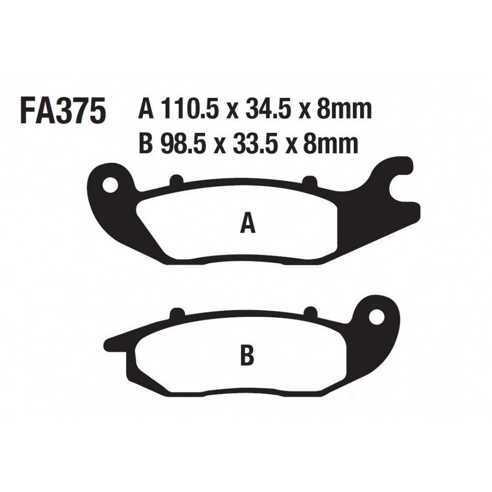 CUB RKS SNİPER ÖN FREN DİSK BALATASI FA375