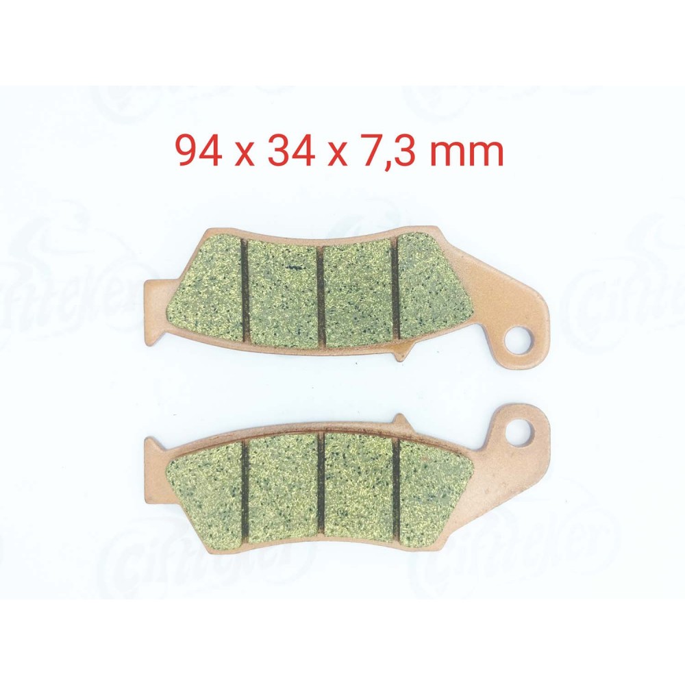 &Ouml;N FREN DİSK BALATASI FA185 HONDA NX 4 FALCON-CRF 250 X-400 X- KAWASAKİ KX 250-YAMAHA WR 250 F-450 F