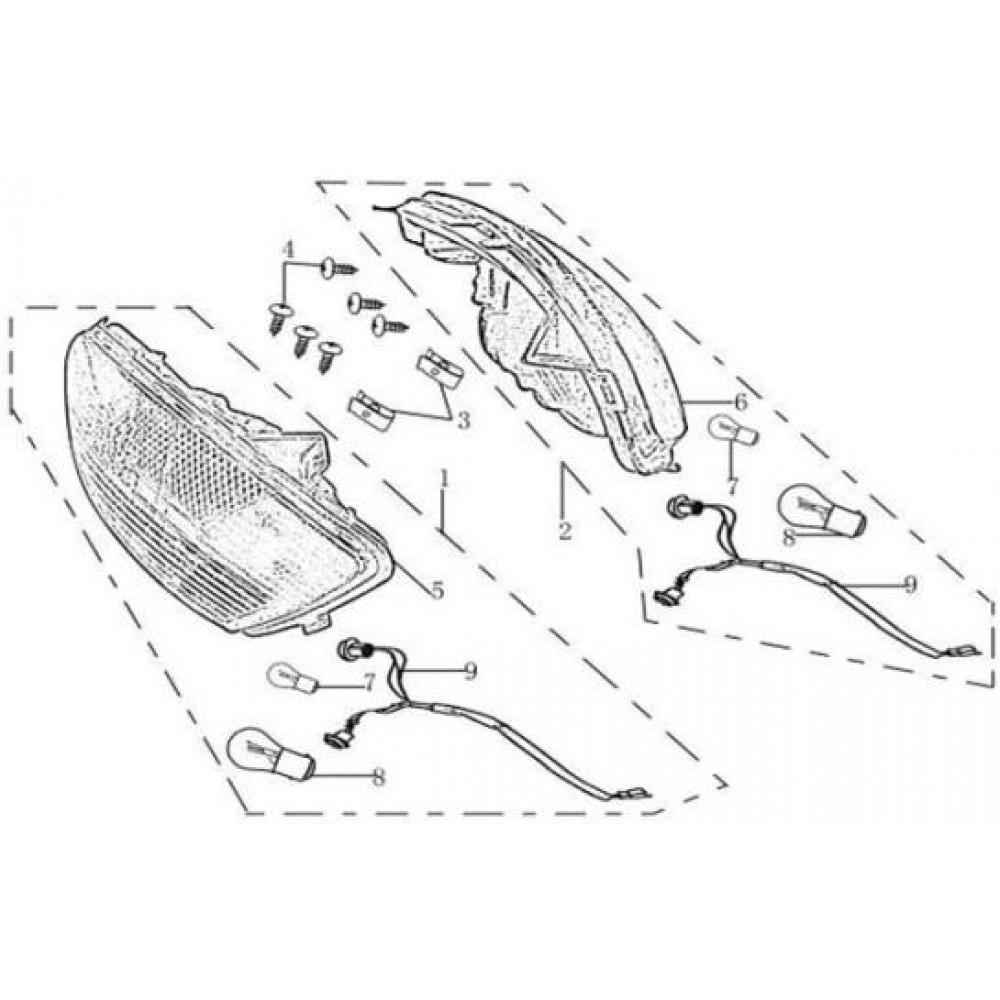 ASYA ARMADA 250 ARKA STOP SAG KOMPLE 