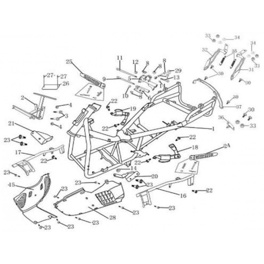 ASYA ARMADA 250 YOLCU AYAKLIK BRAKET SOL 