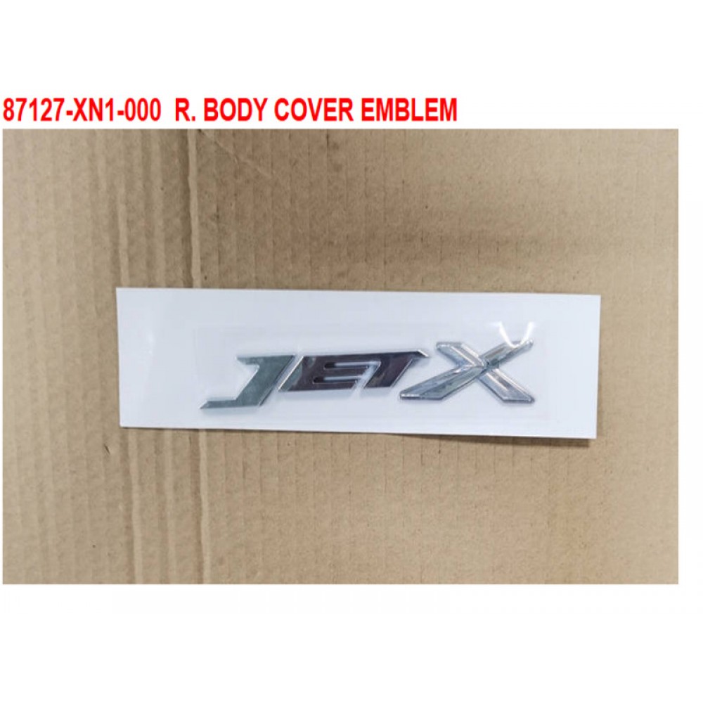 SYM JETX 125 TCS E5 LOGO ETIKET GOVDE KAPAGI BODY COVER EMBLEM ARKA SOL