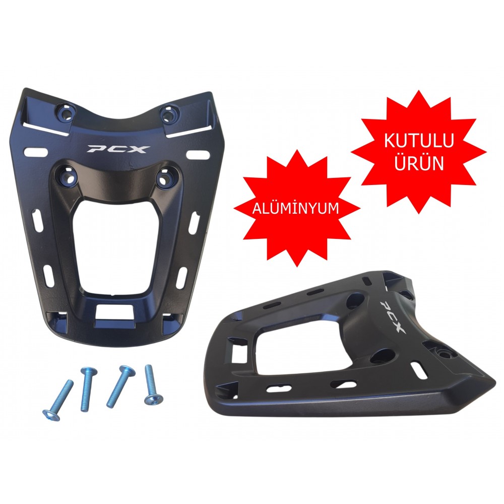 HONDA PCX PORT BAĞAJ (&Ccedil;ANTA BRAKETİ) ALİMİNYUM SİYAH