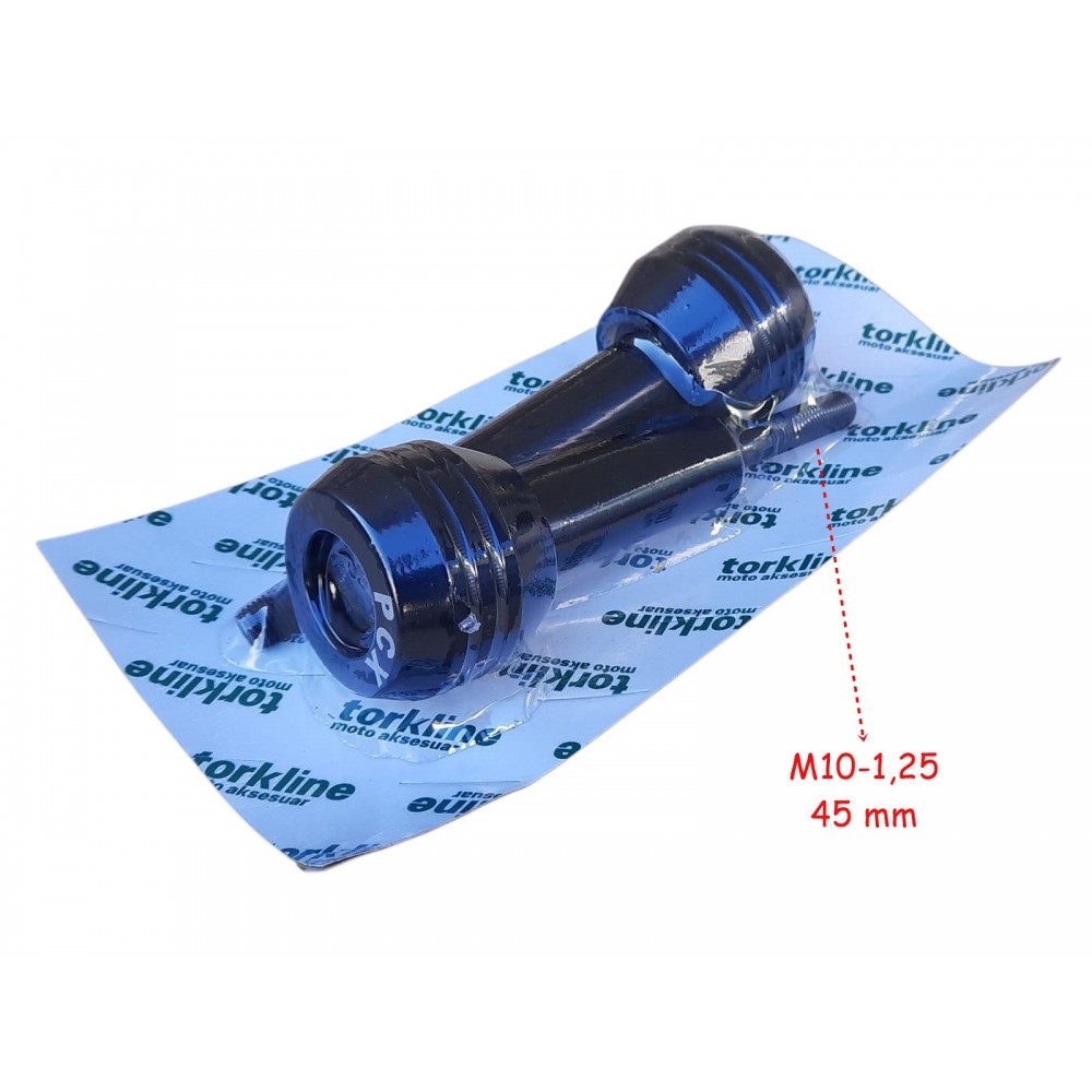 PCX EGZOZ KORUMA TAKOZU AL&Uuml;MİNYUM SİYAH 2 Lİ