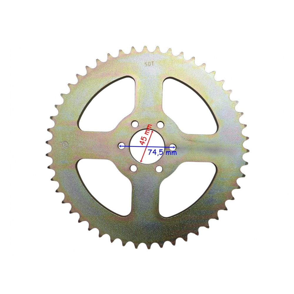 ATV ARKA DİŞLİ 530-55T İ&Ccedil; 45 mm 4 DELİKLİ IND &Ouml;M