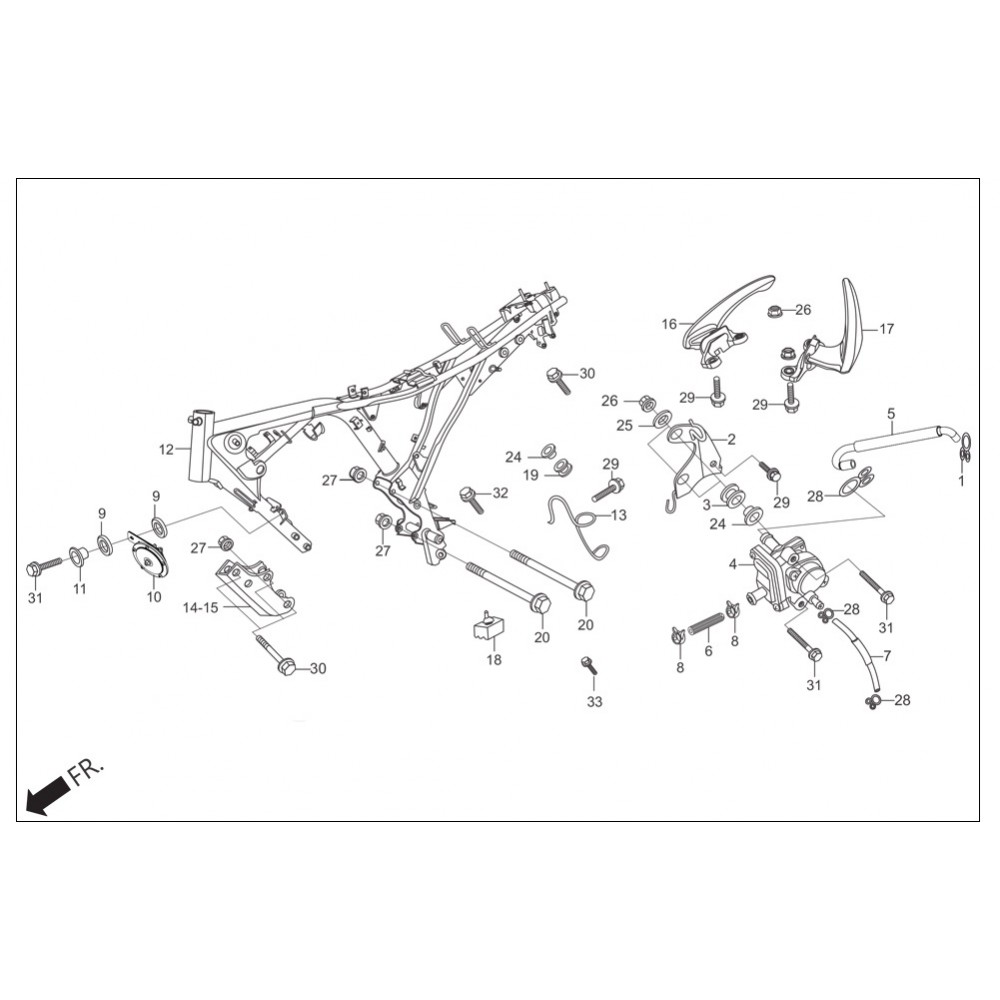 HERO THRİLLER BRAKET MOTOR BAGLANTI 