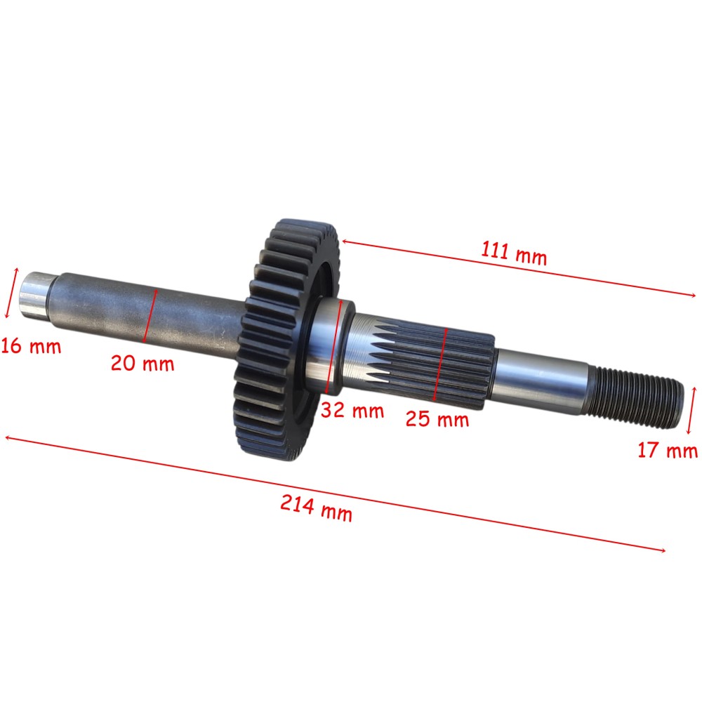 ATV MD150 HD-X VLC ŞANZIMAN ÇIKIŞ MİLİ VE DİŞLİSİ 43T 214 mm ÖM ATV MD150 HD-X VLC ŞANZIMAN ÇIKIŞ MİLİ VE DİŞLİSİ 43T 214 mm ÖM