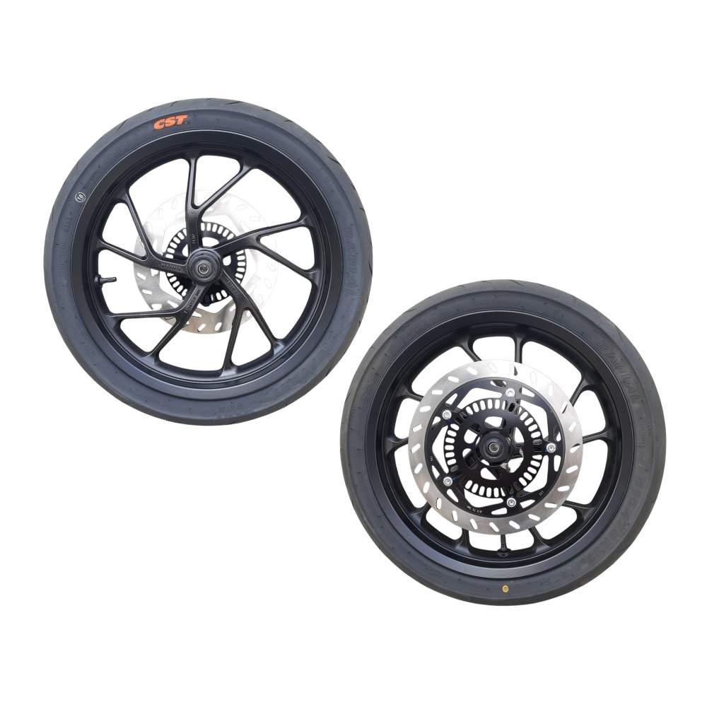 CF SR250 &Ouml;N TEKER KOMPLE 3.00-17 110/70-17 ORJ