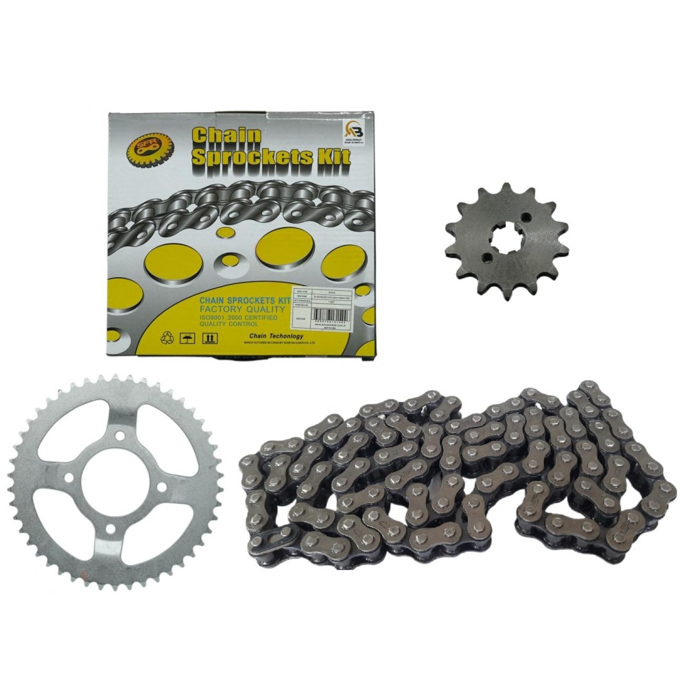 TVS RAİDER 125 &Ouml;N-ARKA DİŞLİ ZİNCİR SET SFR 14-46T 420H-126L