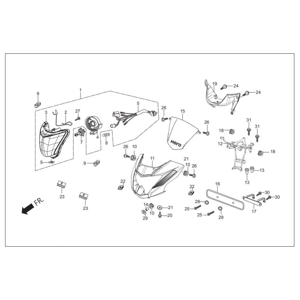 HERO GLAMOUR FAR BRAKET