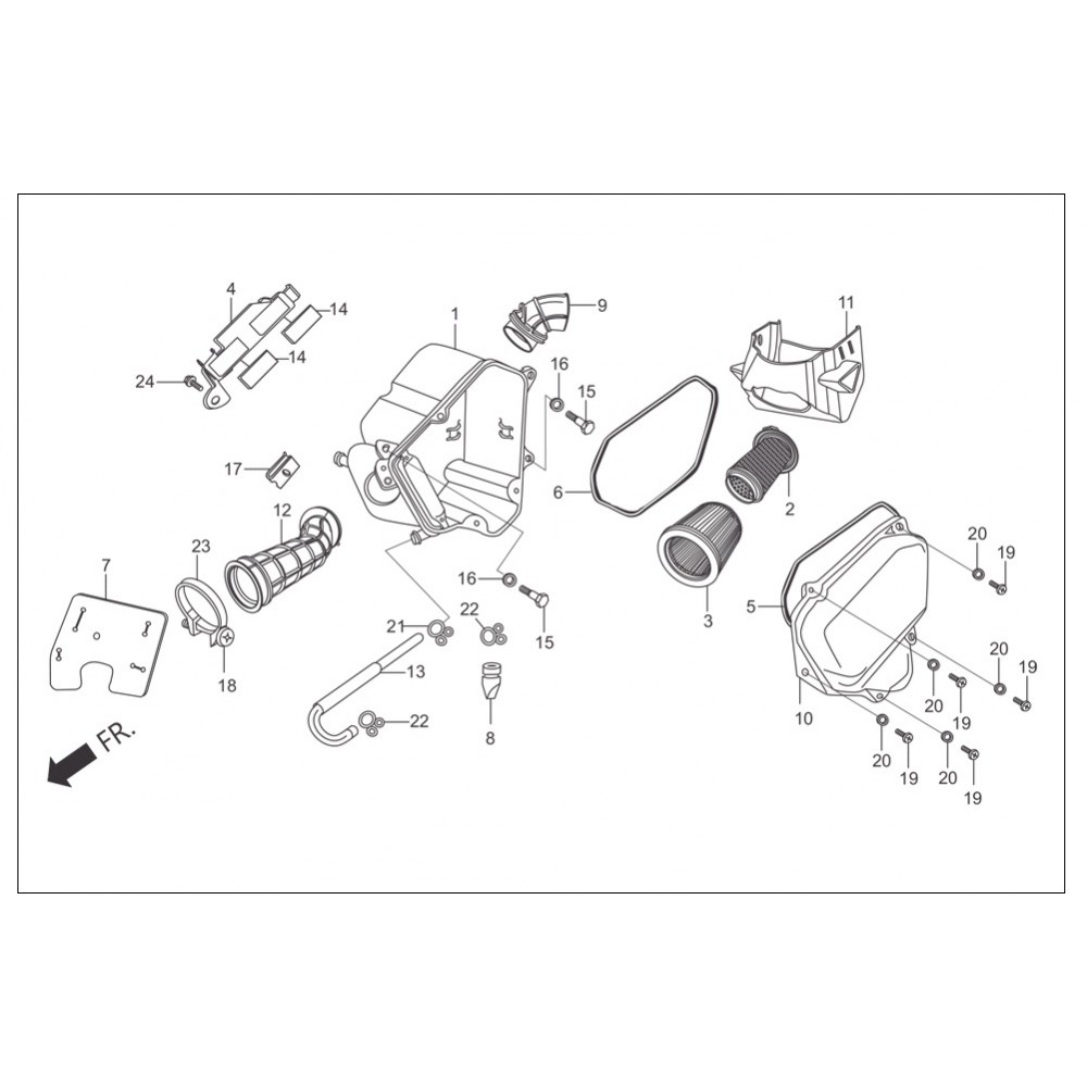 HERO GLAMOUR IC HAVA FILITRESI KAPAK