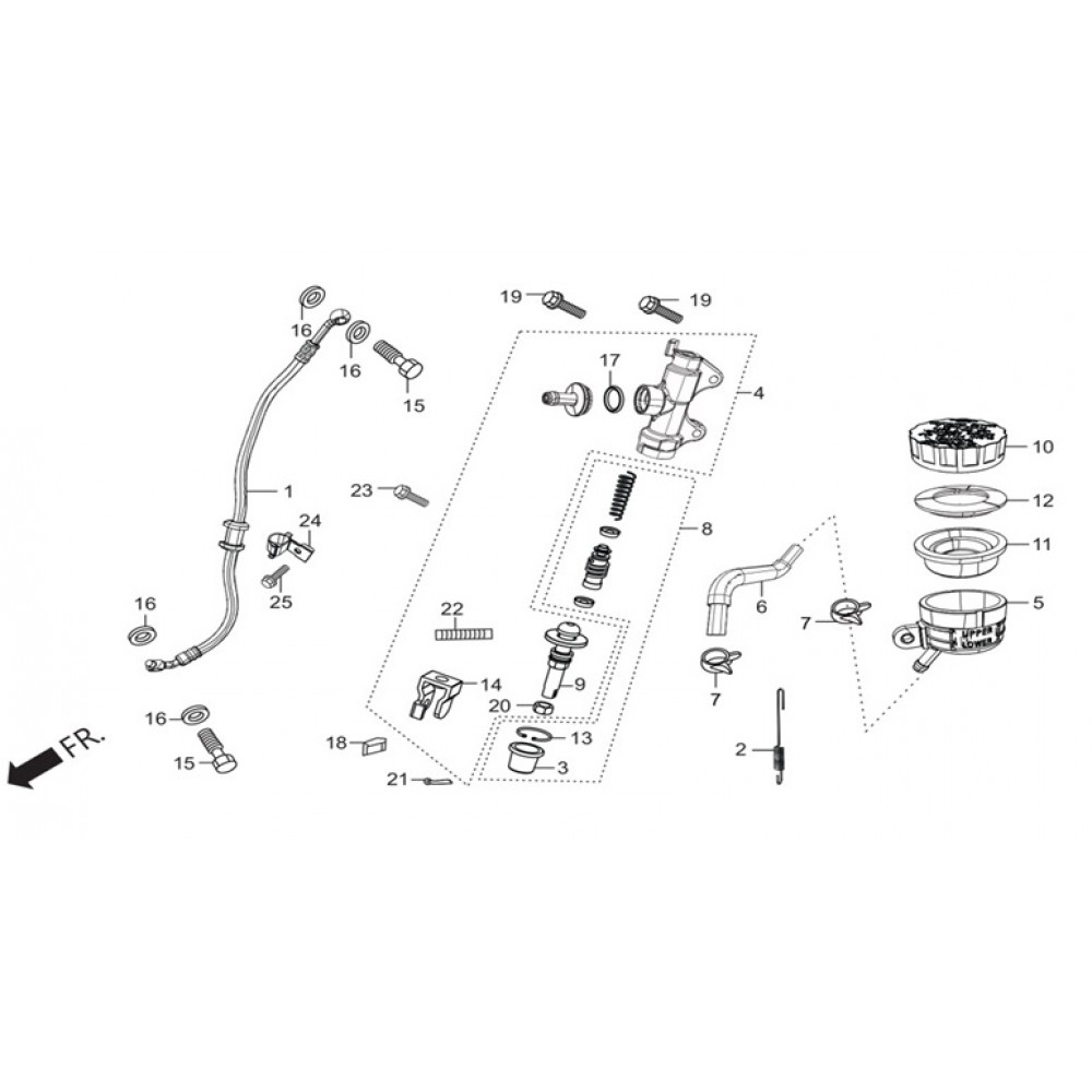 HERO XPULSE 200 ARKA FREN HIDROLIK FREN MERKEZI HERO XPULSE 200 ARKA FREN HIDROLIK FREN MERKEZI