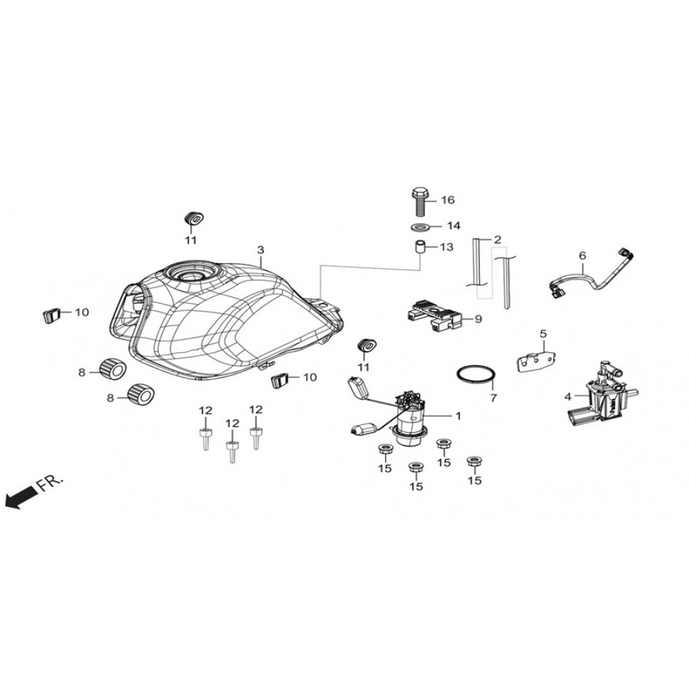 HERO XPULSE 200T YAKIT BESLEME HORTUMU