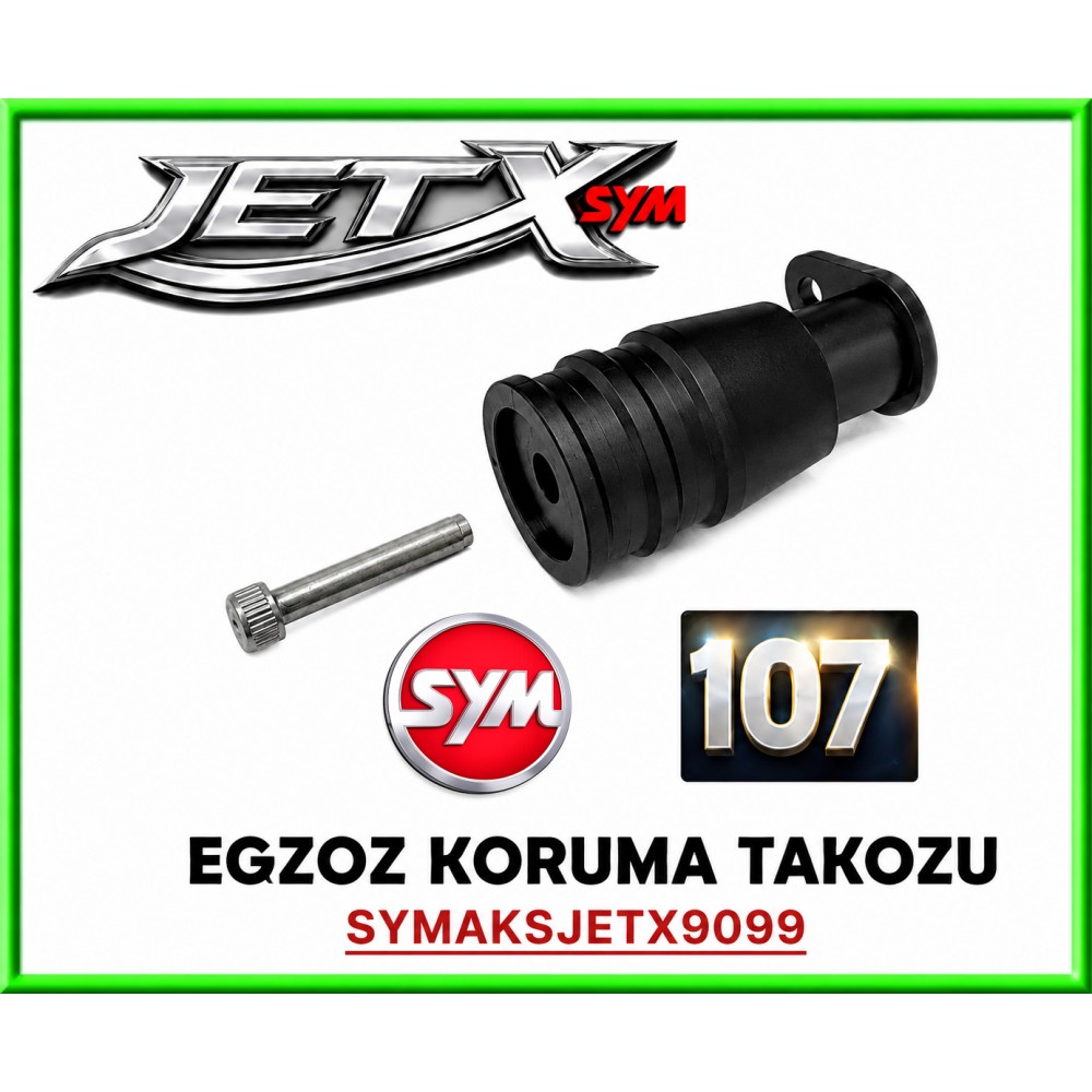 SYM JETX 125 TCS E5 EGZOZ KORUMA TAKOZU SYM JETX 125 TCS E5 EGZOZ KORUMA TAKOZU