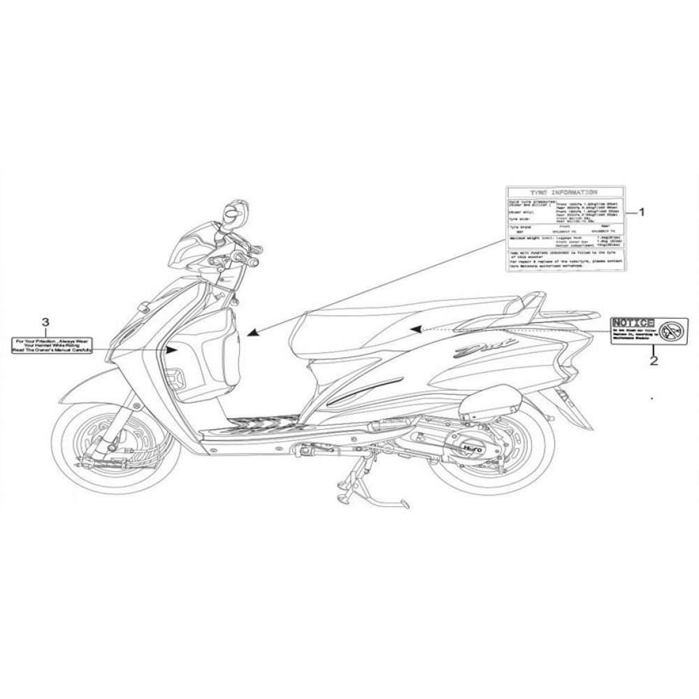 HERO DUET 110 ETIKET