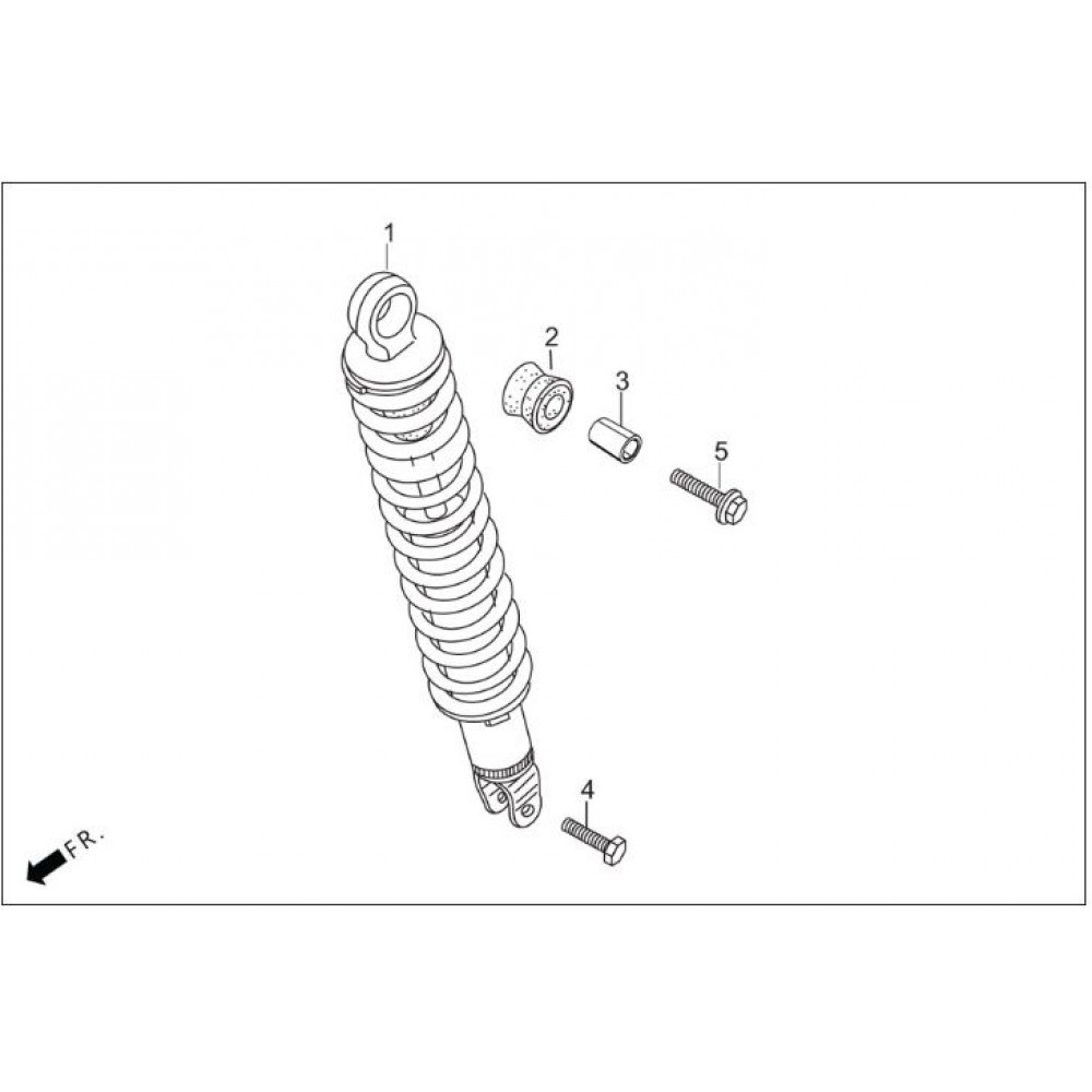 DASH 110 EURO 5 ARKA AMORTISOR BURC LASTIK DASH 110 EURO 5 ARKA AMORTISOR BURC LASTIK