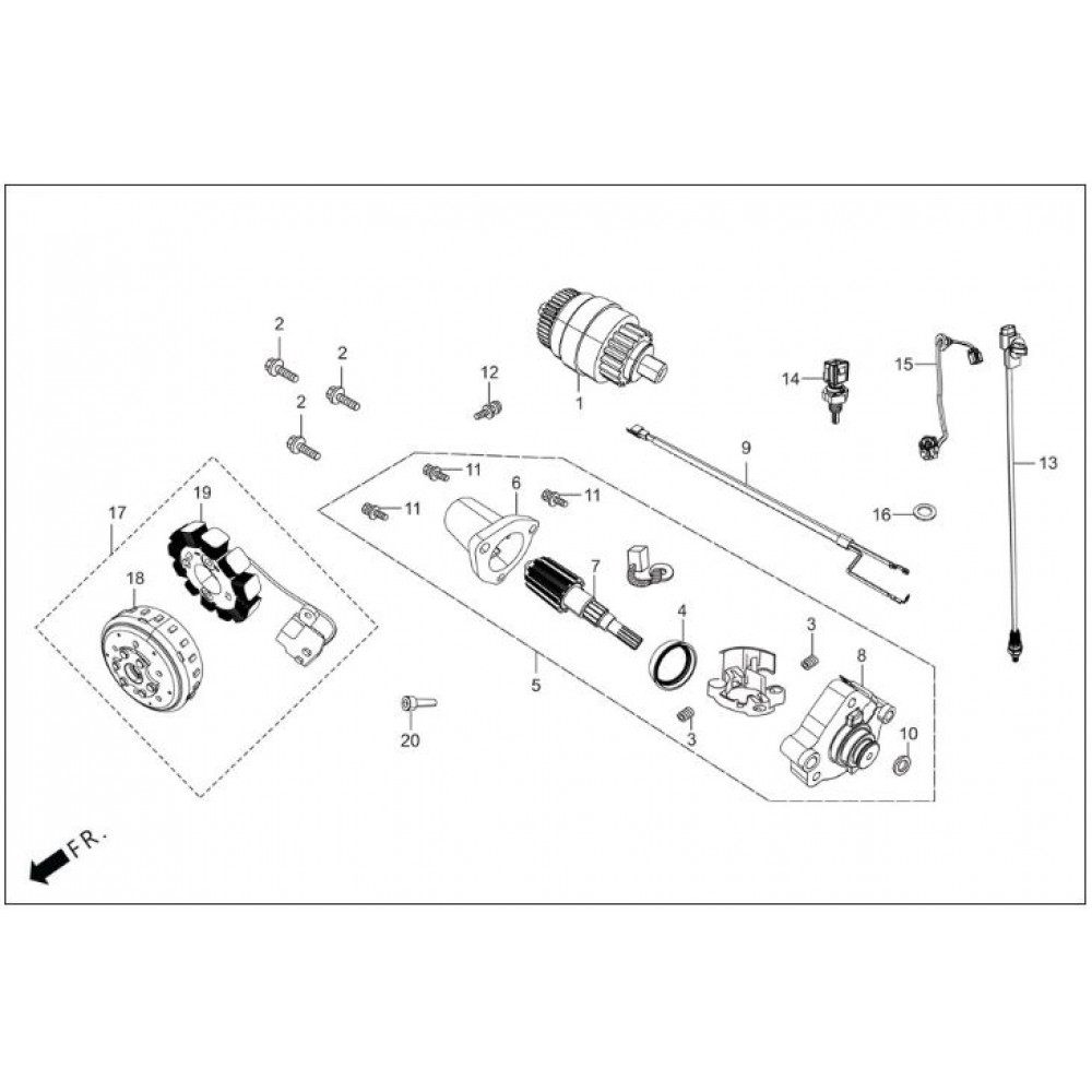 HERO DASH 125 (EURO5) SICAKLIK SENSOR ALT BAGLANTI