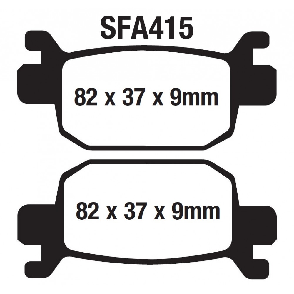 ARKA FREN DİSK BALATASI SFA415 ASK HONDA FORZA 250 (18-23) NSS 300 FORZA (13-22)