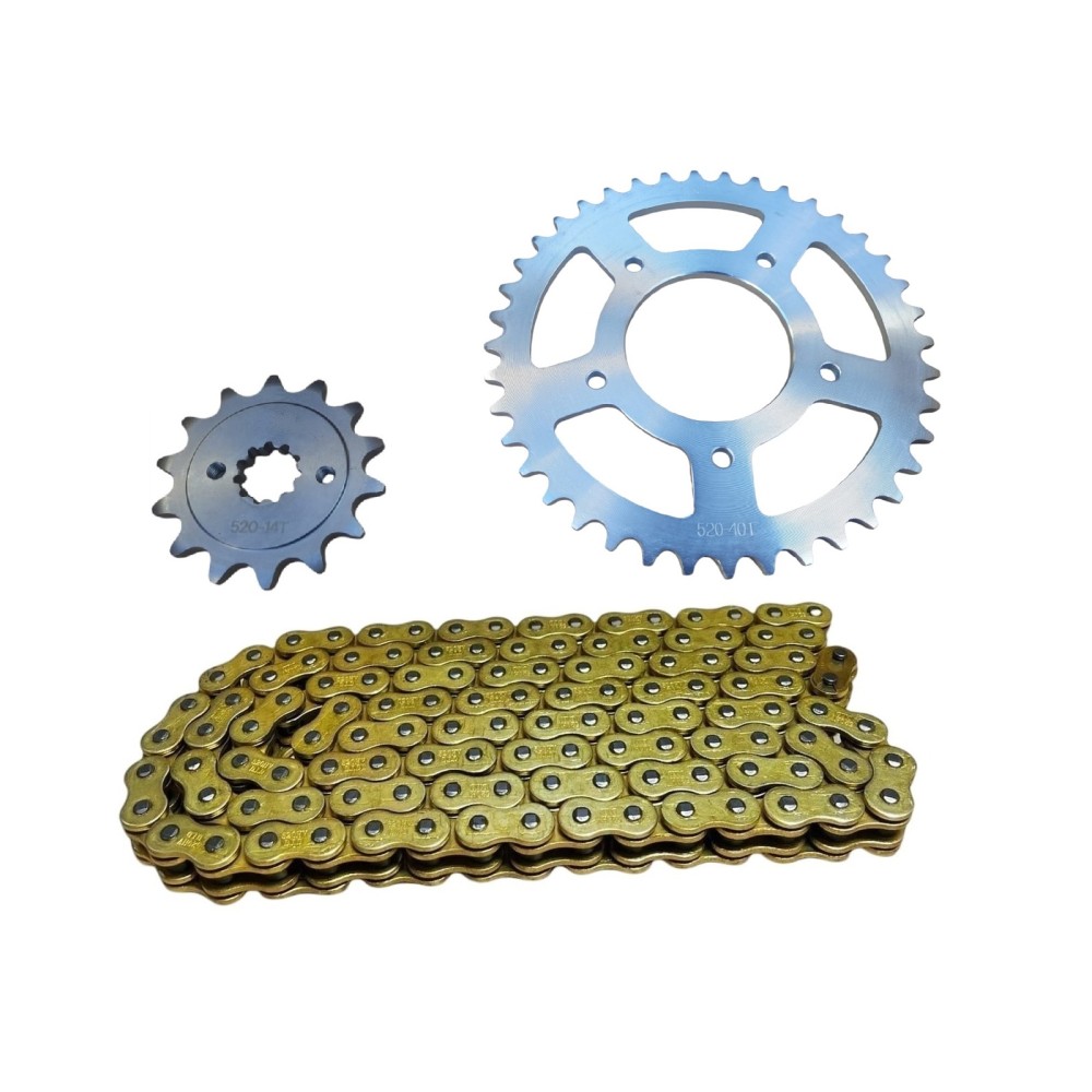 CF NK-SR250 ÖN-ARKA DİŞLİ ZİNCİR SET O-RİNGLİ 40-14T 520HO 120L CF NK-SR250 ÖN-ARKA DİŞLİ ZİNCİR SET O-RİNGLİ 40-14T 520HO 120L