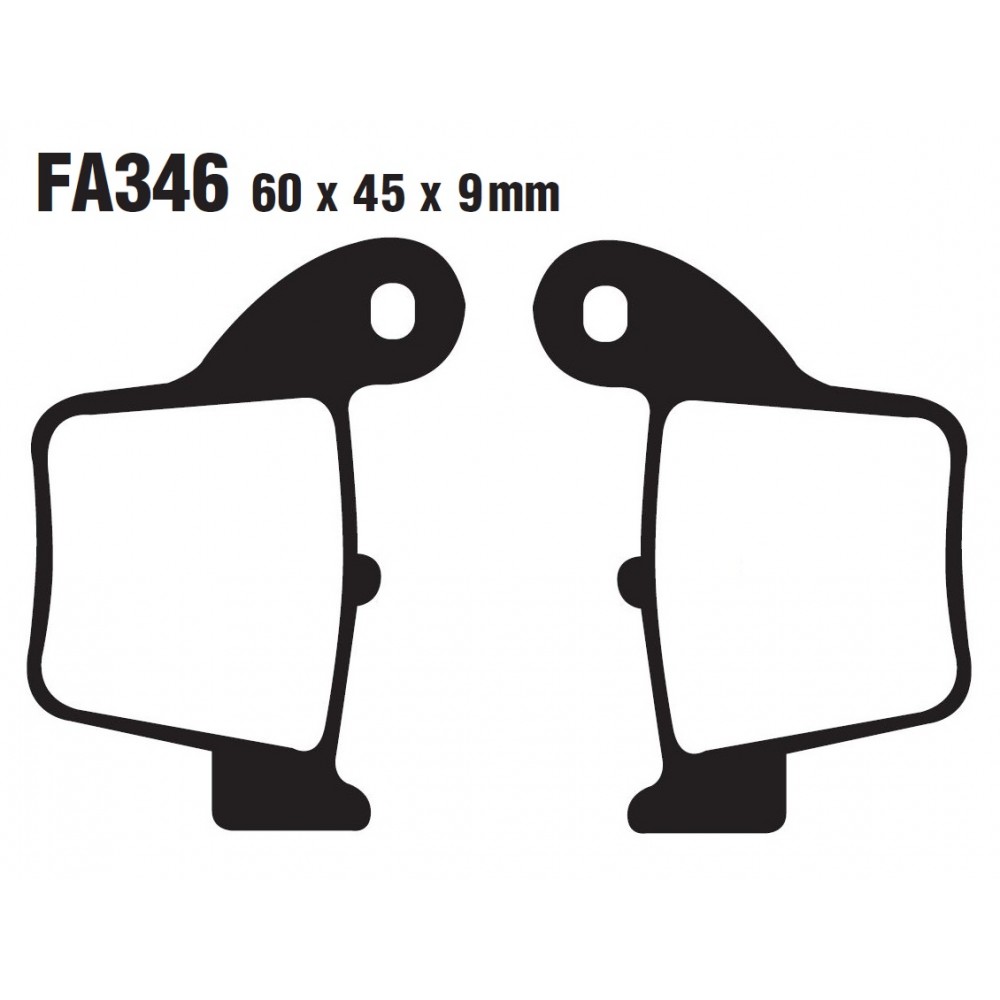 ARKA FREN DİSK BALATASI FA346 A HONDA CRF 250 R(08-09) CRF 250 F(04-08) CRF 450 R(04-08)