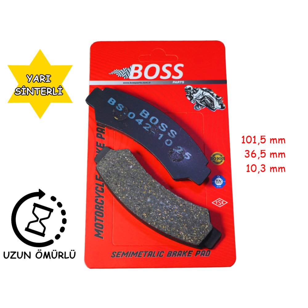 ATV ÖN FREN DİSK BALATASI BOSS FA726 Y.SİNTERLİ CF 500-800 ATV ÖN FREN DİSK BALATASI BOSS FA726 Y.SİNTERLİ CF 500-800