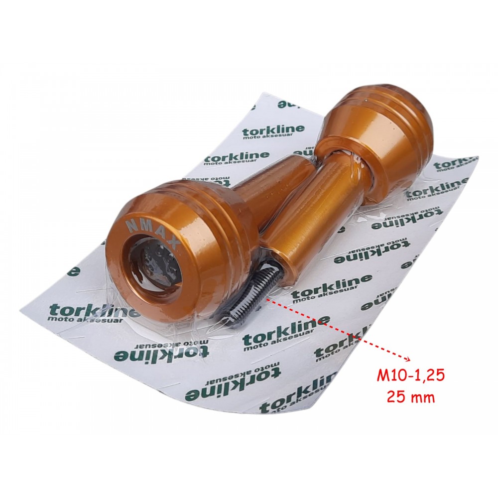 NMAX EGZOZ KORUMA TAKOZU AL&Uuml;MİNYUM GOLD 2 Lİ