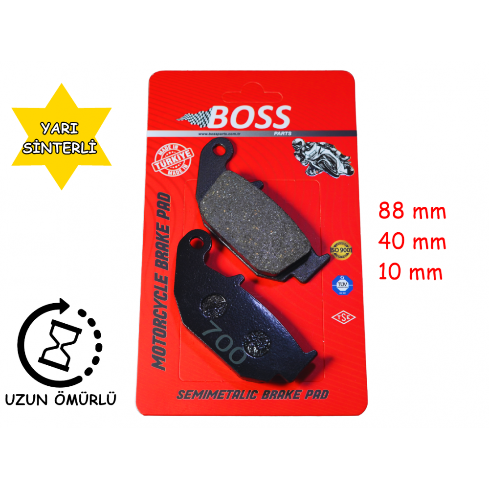 CF ARKA FREN DİSK BALATASI (ABS) BOSS FA629 SR250-450 NK 250