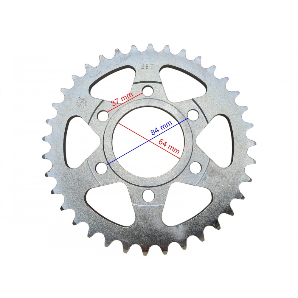 FALCON N288 ARKA DİŞLİ 520-36T İ&Ccedil; 64 mm 6 DELİKLİ &Ouml;M