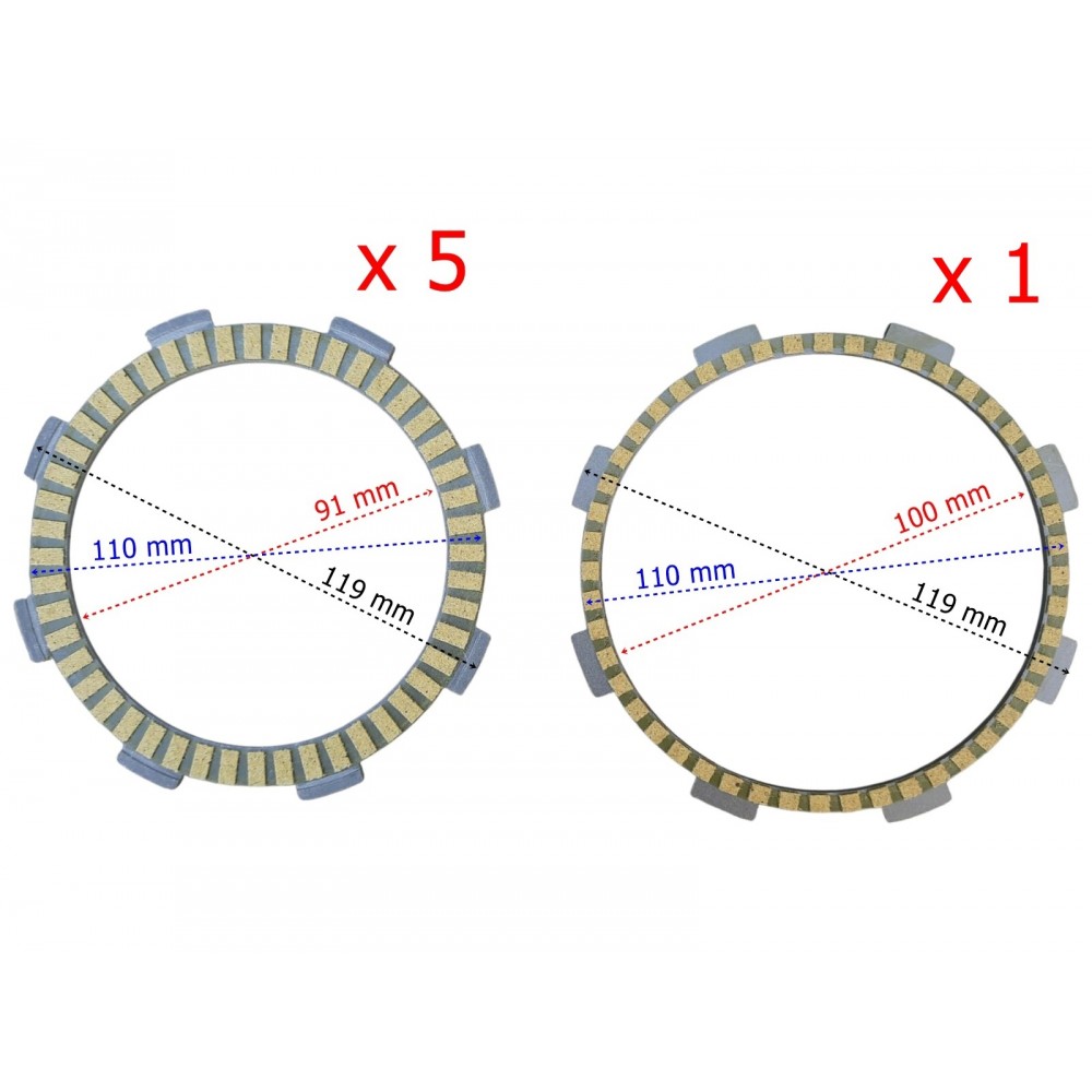 BAJAJ PULSAR NS 200 DEBRİYAJ BALATASI 5+1 HN