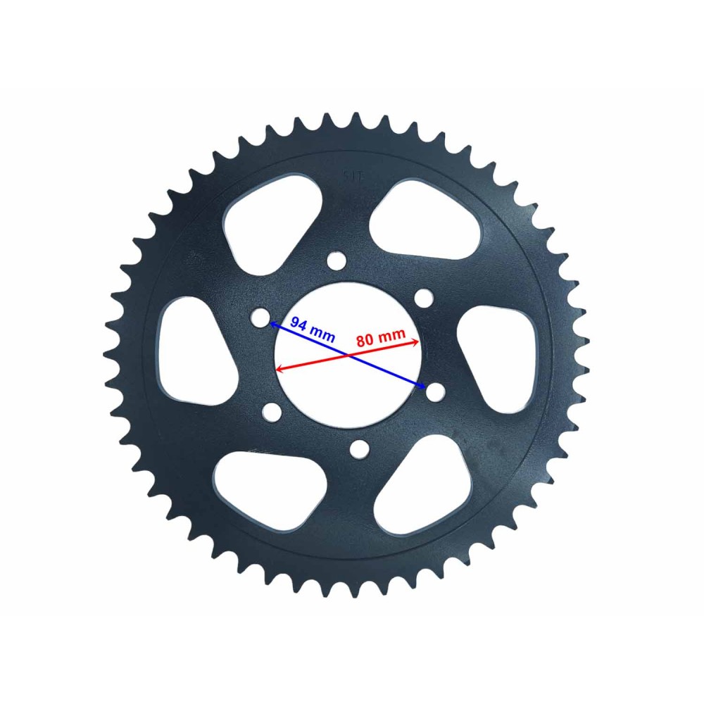 CF NK 400 ARKA DİŞLİ 520-51T İÇ 80 mm 6 DELİKLİ ÖM CF NK 400 ARKA DİŞLİ 520-51T İÇ 80 mm 6 DELİKLİ ÖM