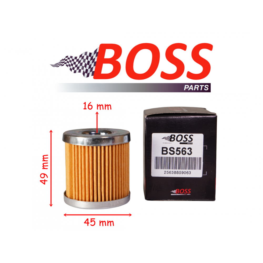 RKS RZ 250S YAĞ FİLTRESİ BOSS BS563 (HF182) 45-49-16 mm PİAGGİO BEVERLY 350-400