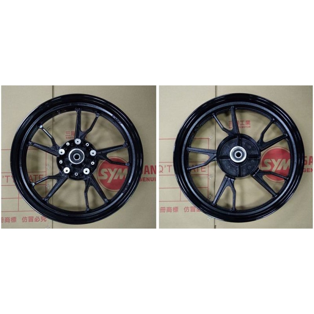 SYM NH X 125 ABS JANT ARKA CIPLAK BOS ARKA K_SIYAH_K-BK-001C