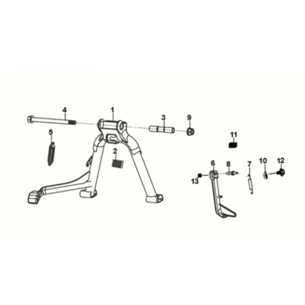 SYM NH X 125 ABS SEHPA TAKOZU ORTA