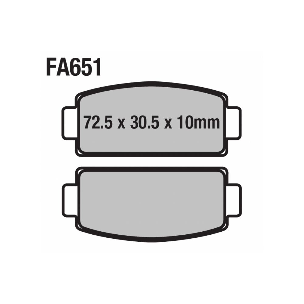 ATV ARKA FREN BALATASI 625-TRC FA651 ORJ