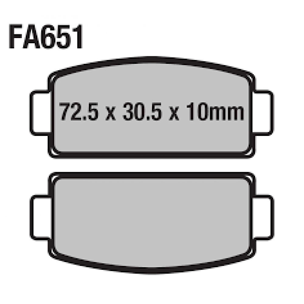 ATV CF ARKA FREN DİSK BALATASI 500-US CF800 FA651 ORJ *