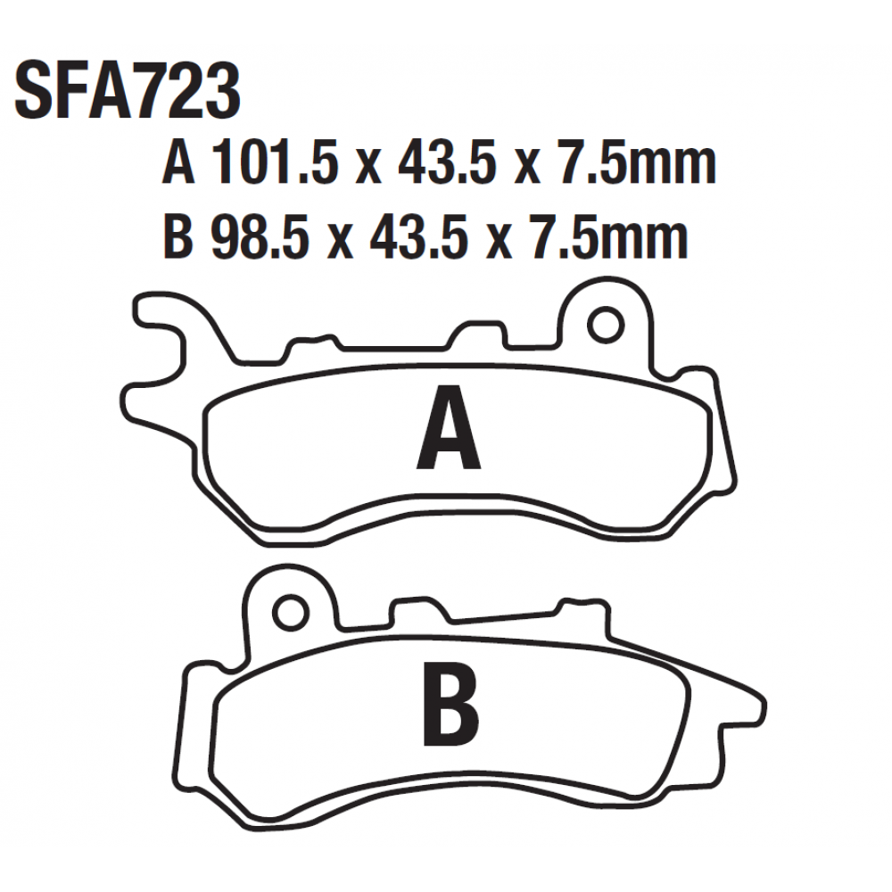 RKS BİTTER 125 ÖN FREN DİSK BALATASI SFA723