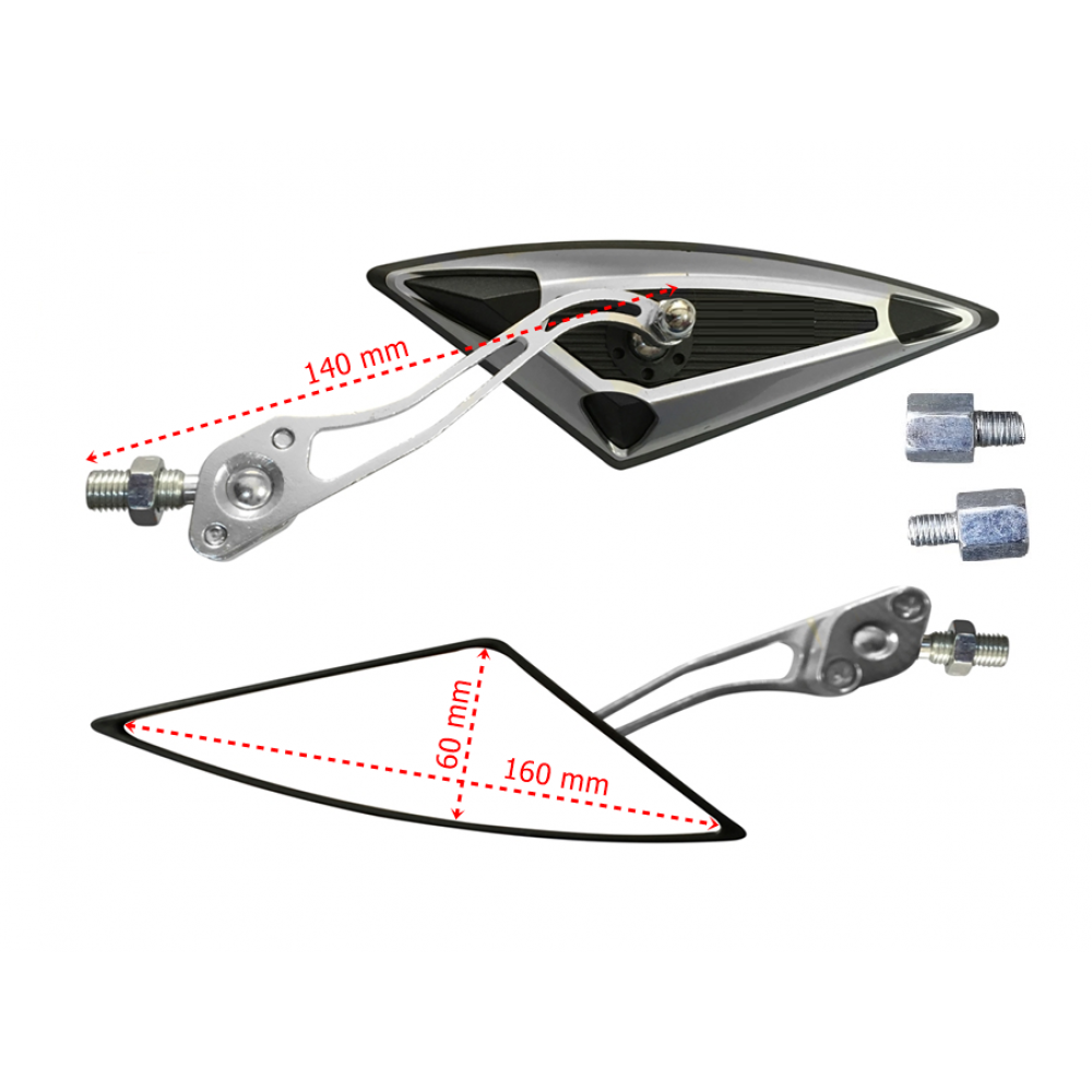 AYNA &Uuml;&Ccedil;GEN MODİFİYE GRİ 8-10 mm