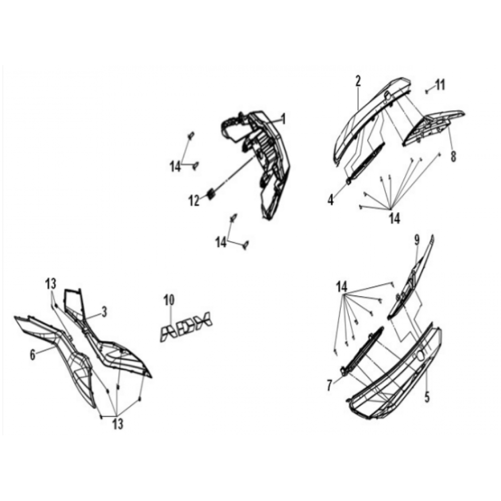 SYM 300 ADX AYDINLATMA STOP ARKA