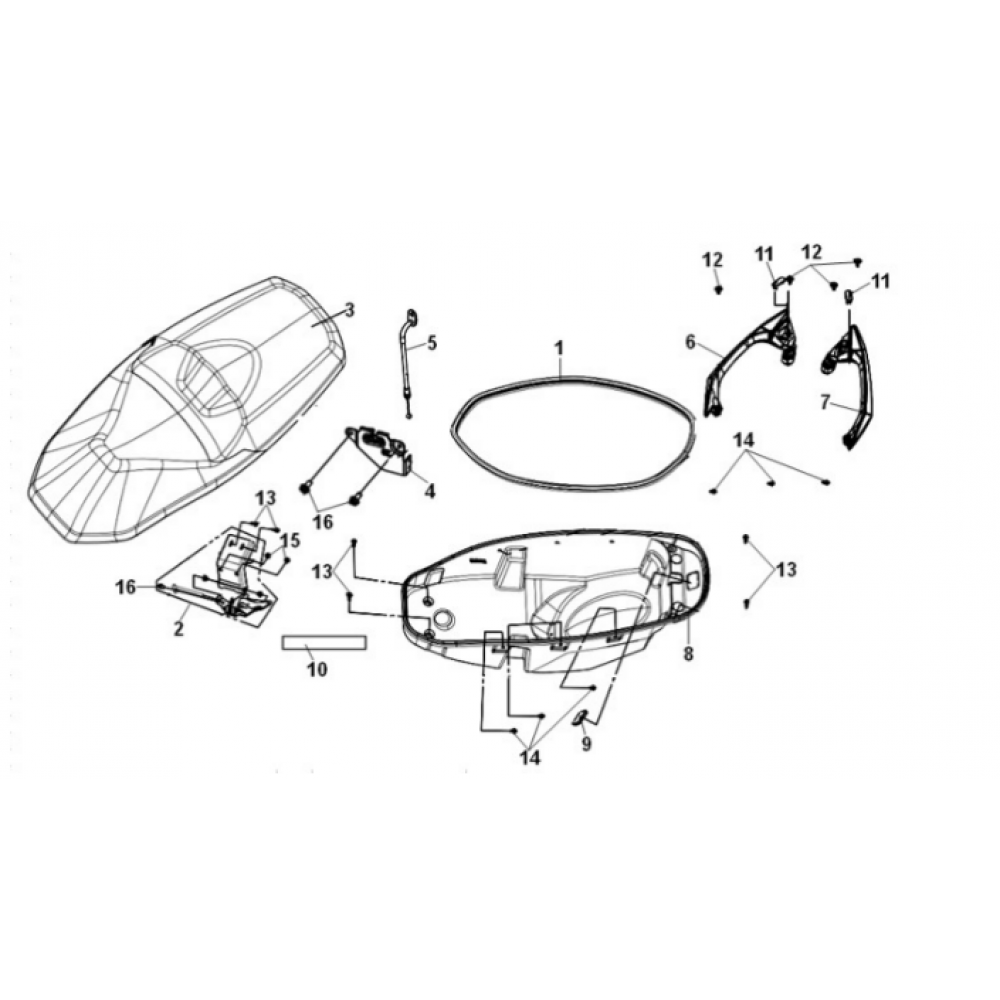 SYM 300 ADX PORTBAGAJ ARKA YOLCU TUT 