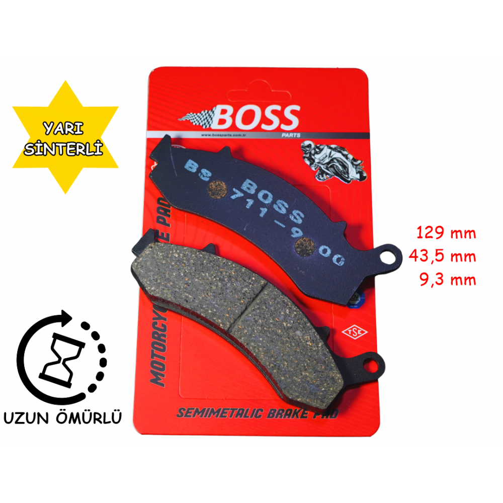 RKS BLADE 250-350 &Ouml;N FREN DİSK BALATASI BOSS BS711