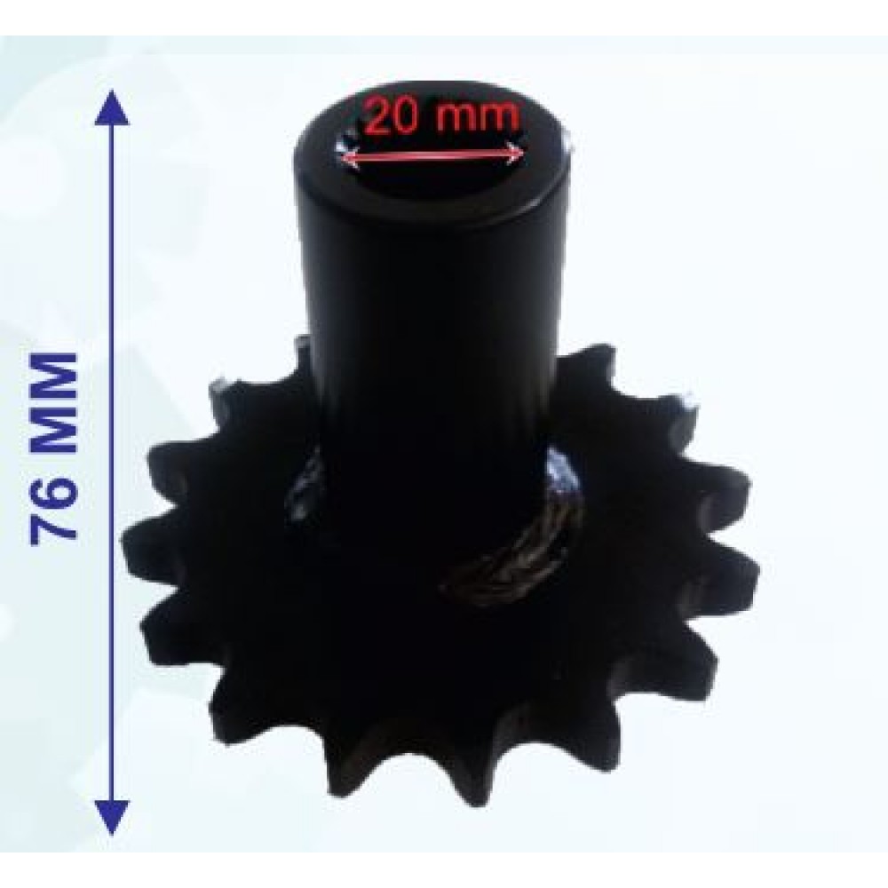 ATV KANUNİ ÖN DİŞLİ 530-16T İÇ 20 mm UZUNLUK 76 mm TM ÖM