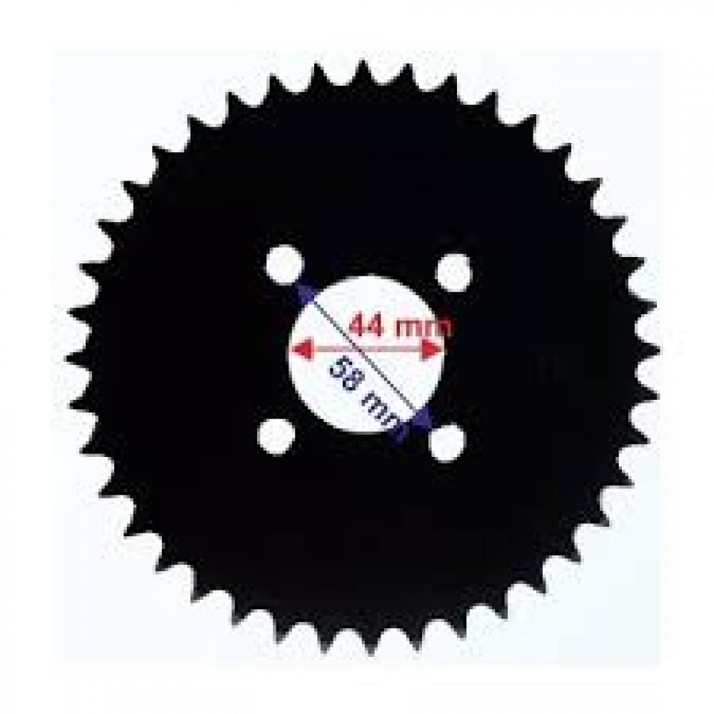 ATV ARKA DİŞLİ 428-40T İÇ 44 mm 4 DELİKLİ IND VULCAN KUBA200 ÖM