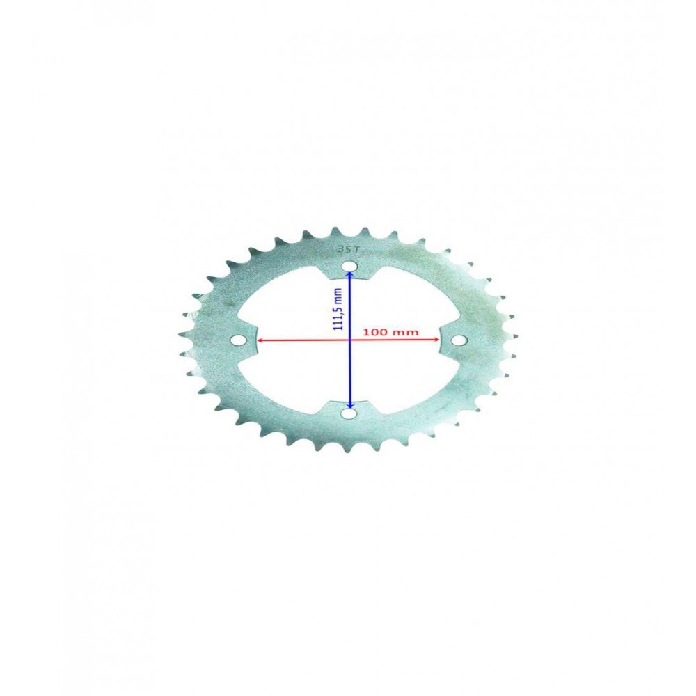 ATV BOMBARDİER ARKA DİŞLİ 520-35T İÇ 100 mm 4 DELİKLİ IND ÖM