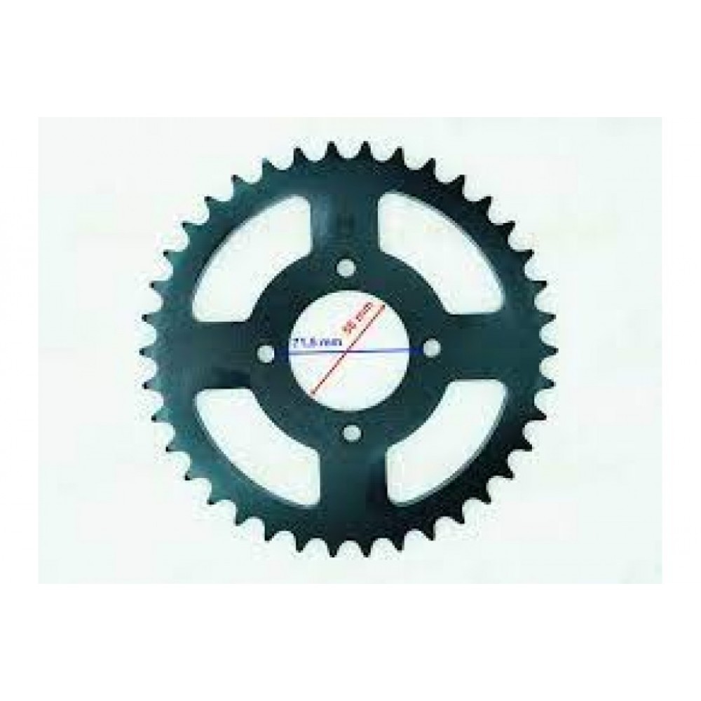 ATV ARKA DİŞLİ 530-38T İÇ 58 mm 4 DELİKLİ IND ÖM