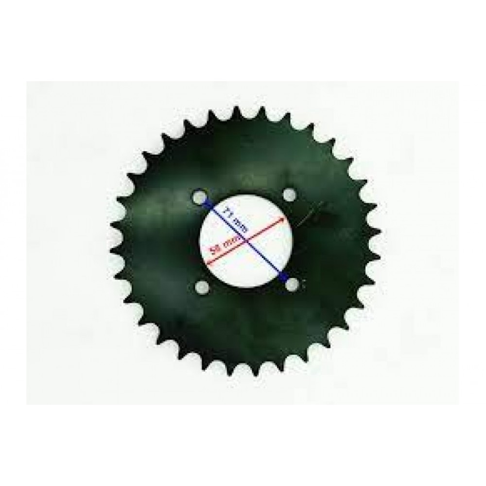 ATV ARKA DİŞLİ 530-32T İÇ 58 mm 4 DELİKLİ IND ÖM