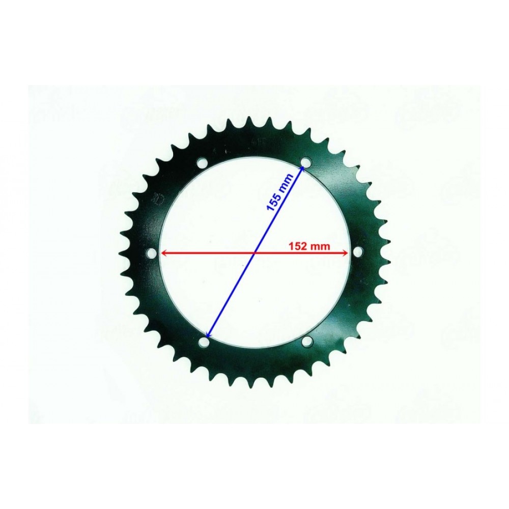 ATV YUKİ J-MAL JUMBO 400 ARKA DİŞLİ 525-41T İÇ 152 mm 6 DELİKLİ ÖM