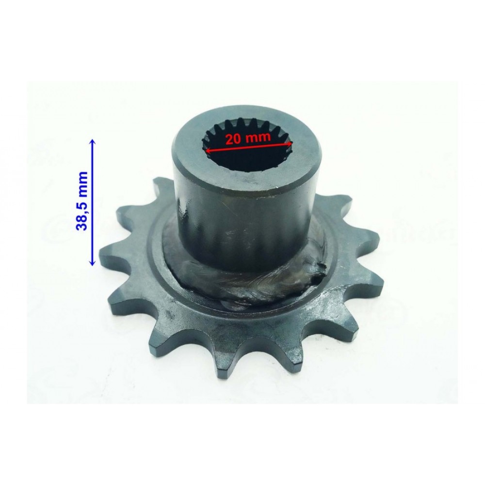 ATV ÖN DİŞLİ 520-14T İÇ 20 mm UZUNLUK 38,5 mm TM ÖM